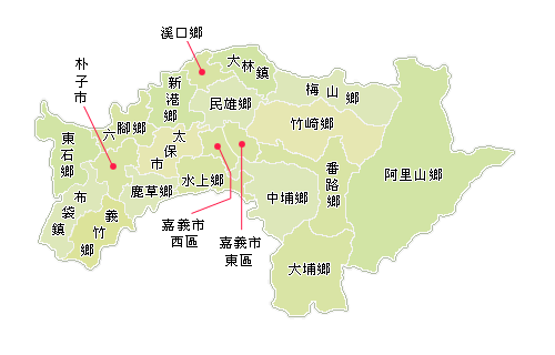 嘉義鄉鎮地圖